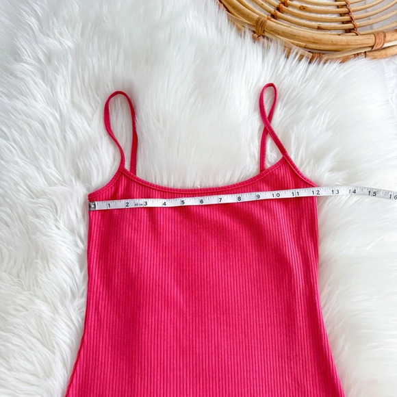 NWOT Reformation Cosmo Knit Dress Snapdragon Pink Ribbed Rib Long Maxi - Picture 12 of 14